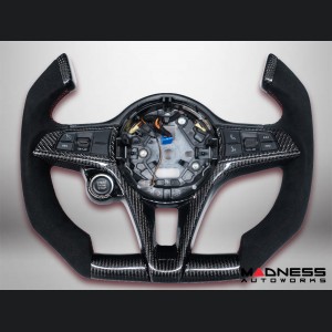 Alfa Romeo Stelvio Custom Steering Wheel - Carbon Fiber - F1 Style - Non QV Models